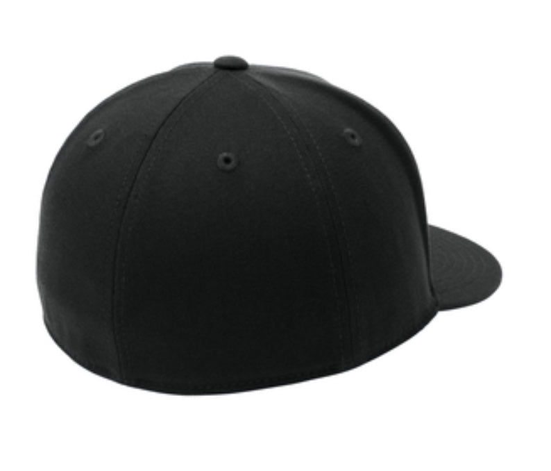 🎩6-Panel Flex Fit/Flat Bill - Structured - Embroidered - Black