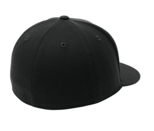 🎩6-Panel Flex Fit/Flat Bill - Structured - Embroidered - Black