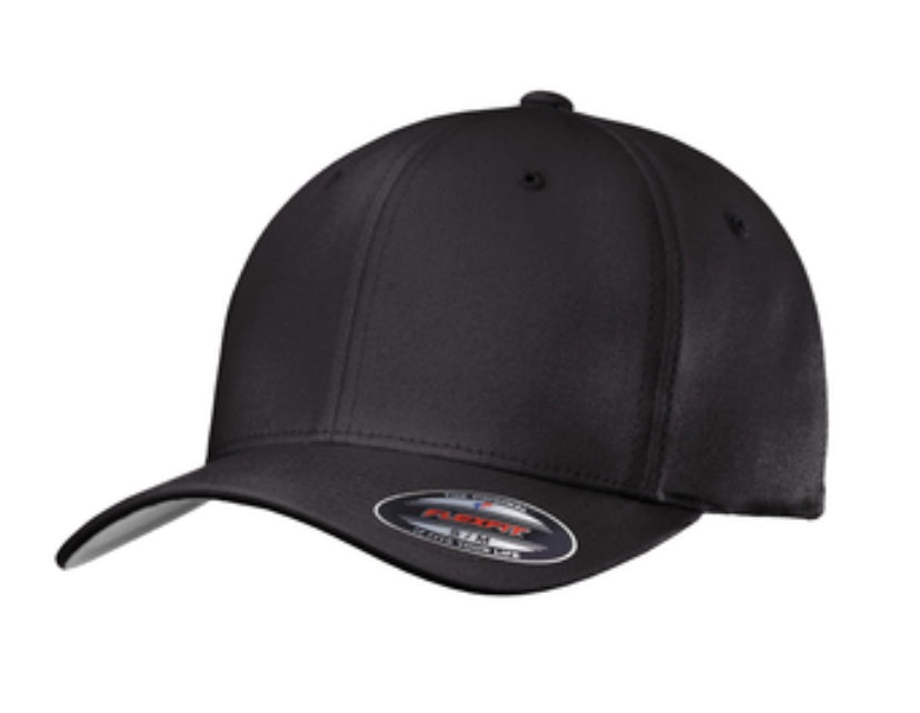 🎩6-Panel Flex Fit Port Authority - Structured - Embroidered - Black