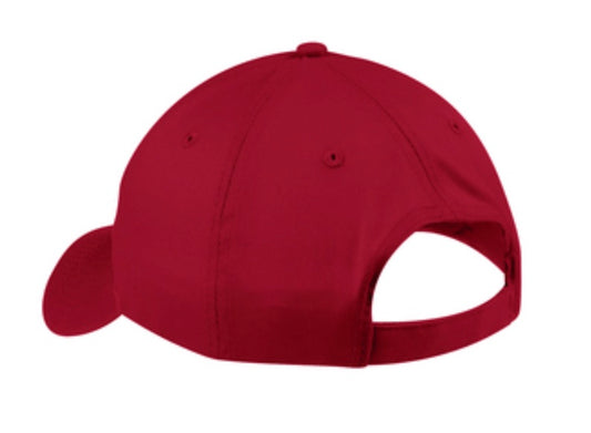 🧢Red 6-Panel Caps - Embroidered