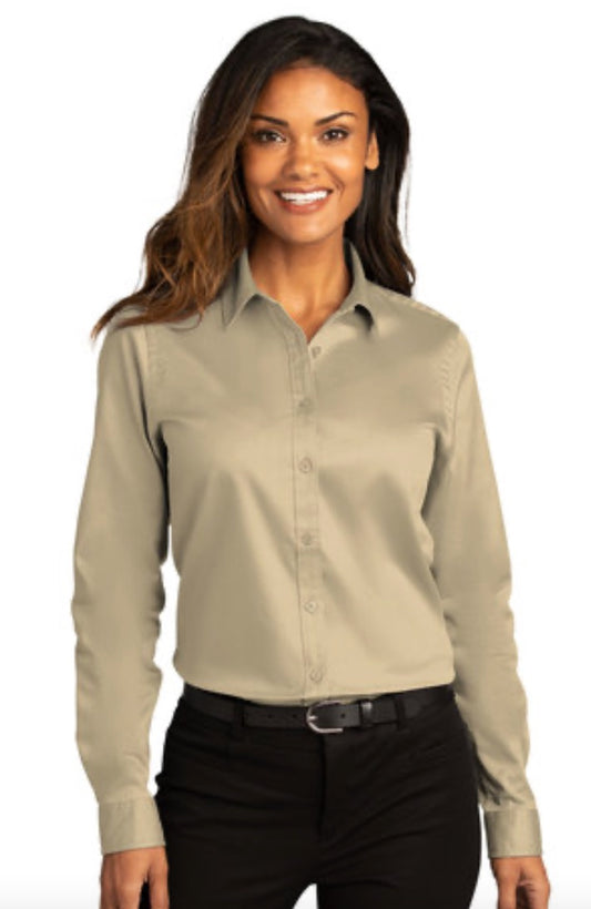 π DeCA Ladies - Long Sleeve SuperPro Reactβ’ Twill Shirt - Multiple Colors/5 Pack