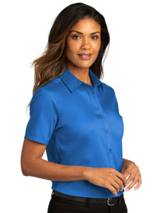 π DeCA Ladies - Short Sleeve SuperPro Reactβ’ Twill Shirt - Multiple Colors/5 Pack