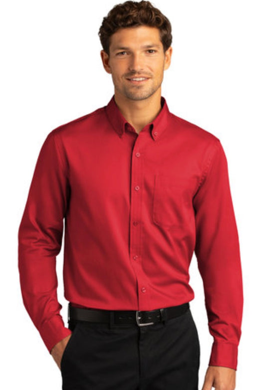 π DeCA Mens - Long Sleeve SuperPro Reactβ’ Twill Shirt - Multiple Colors/5 Pack