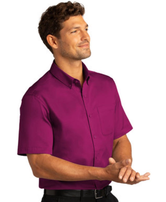 π DeCA Mens - Short Sleeve SuperPro Reactβ’ Twill Shirt - Multiple Colors/5 Pack