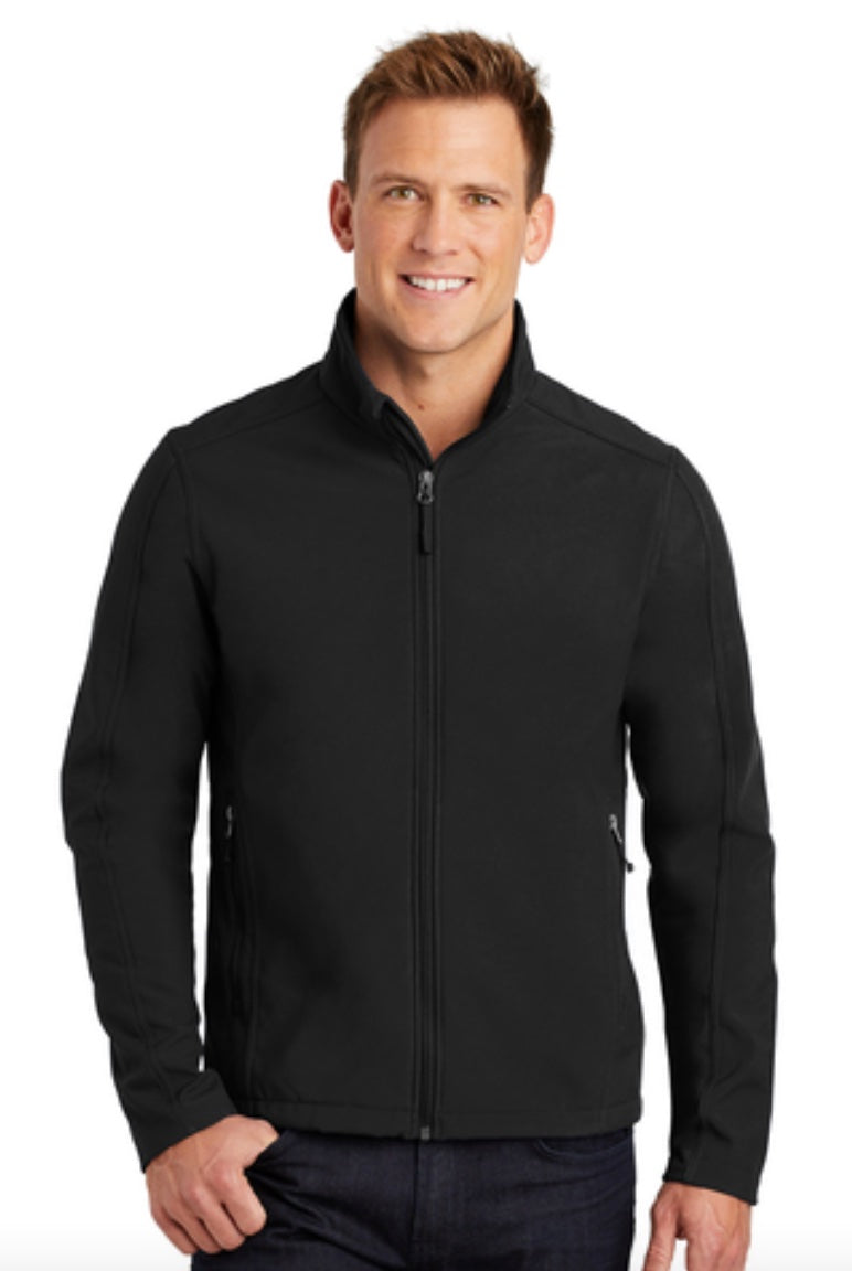 š§„Mens - Embroidered - Port Authority Core Soft Shell - Black