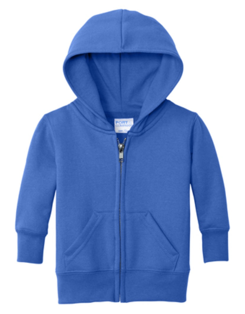 šInfant/Toddler Fleece Hooded Sweatshirt - Embroidered - Royal