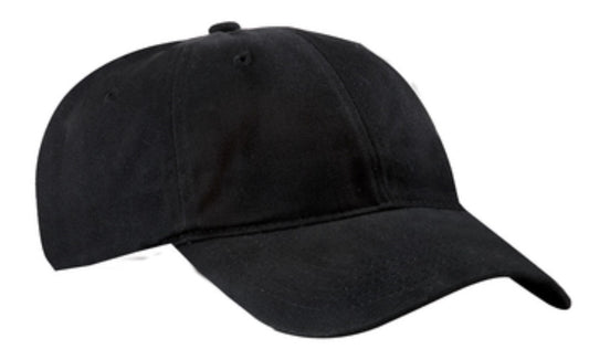 🧢Black 6-Panel Unstructured Caps - Embroidered