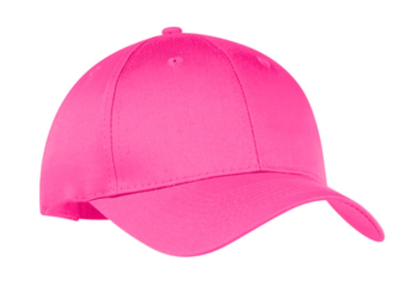 š§¢Neon Pink 6-Panel Caps - Embroidered