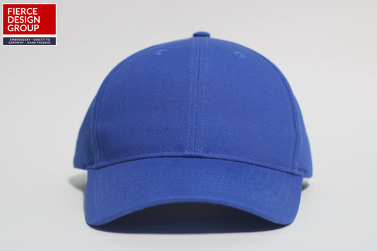 🧢Royal Blue 6-Panel Unstructured Cap - Embroidered