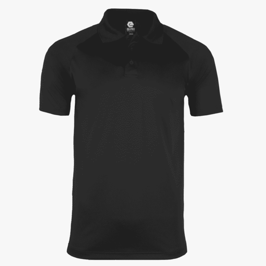 👕Mens - Embroidered - 100% Polyester Polo - 3XL - Black