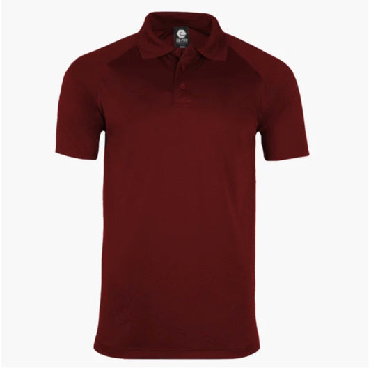 👕Mens - Embroidered - 100% Polyester Polo - Cardinal
