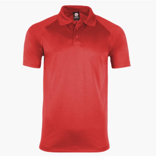 👕Mens - Embroidered - 100% Polyester Polo - Red
