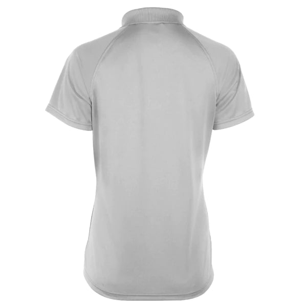 đź‘•Ladies - Embroidered - 100% Polyester Polo - Lt. Grey