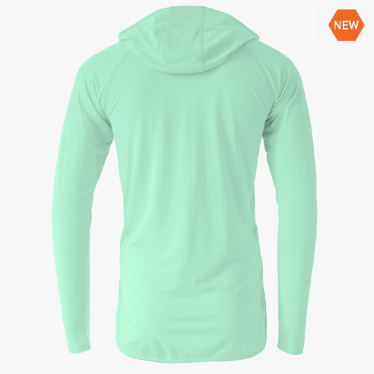 🐑Ladies - Embroidered - Lightweight Hoodie - Mint