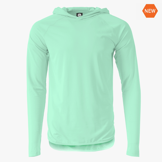 🐑Ladies - Embroidered - Lightweight Hoodie - Mint