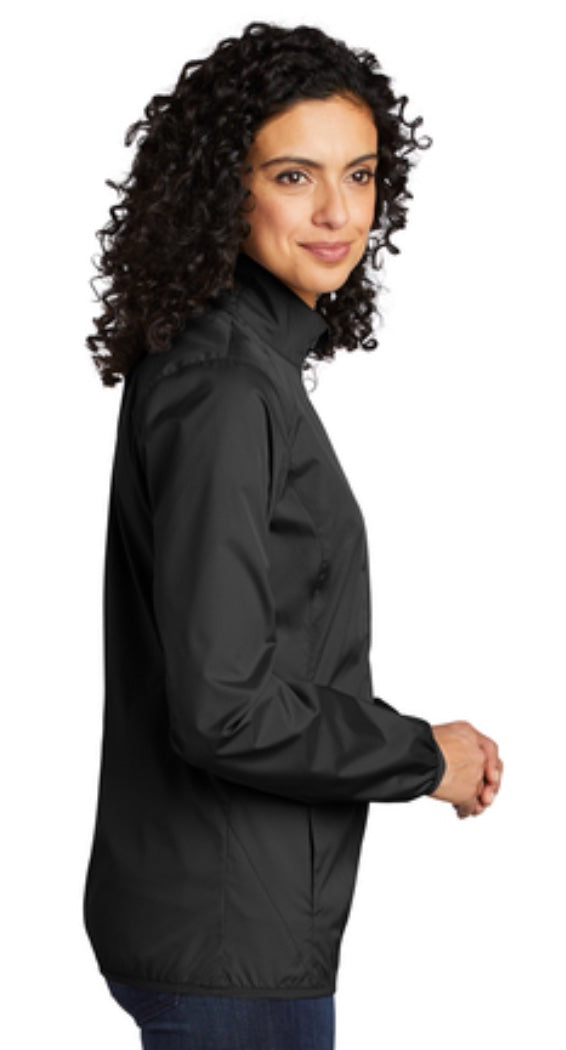 š§„Ladies - Embroidered - Port Zephyr Full-Zip Jacket - Black