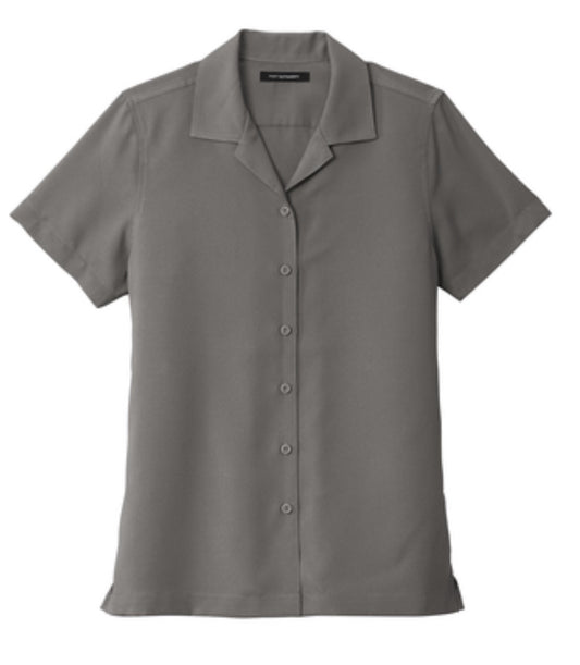 👕Ladies - Embroidered - Camp/Staff Short Sleeve Shirt - Graphite