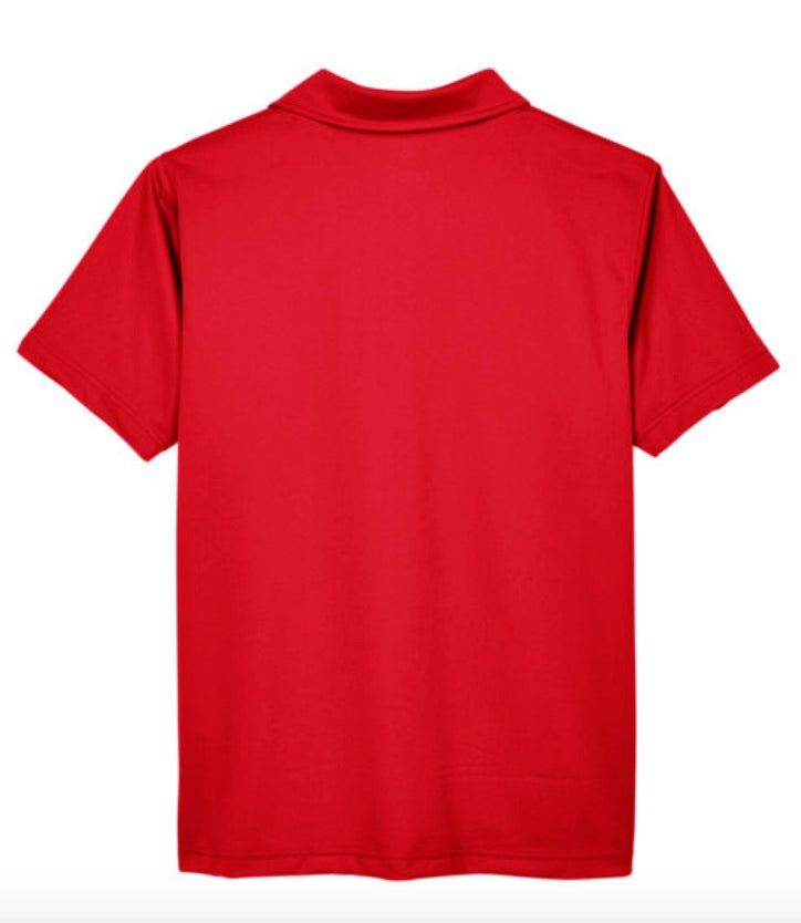 đź‘•Mens - Embroidered - 100% Polyester Polo/Snag Resistant - Red