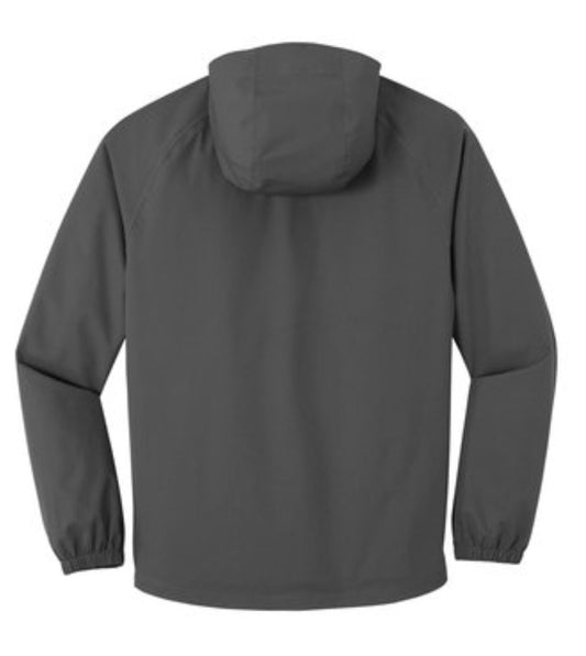 🧥Mens - Embroidered - Port Essential Rain Jacket- Graphite