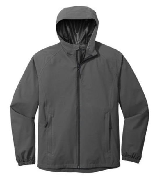 🧥Mens - Embroidered - Port Essential Rain Jacket- Graphite