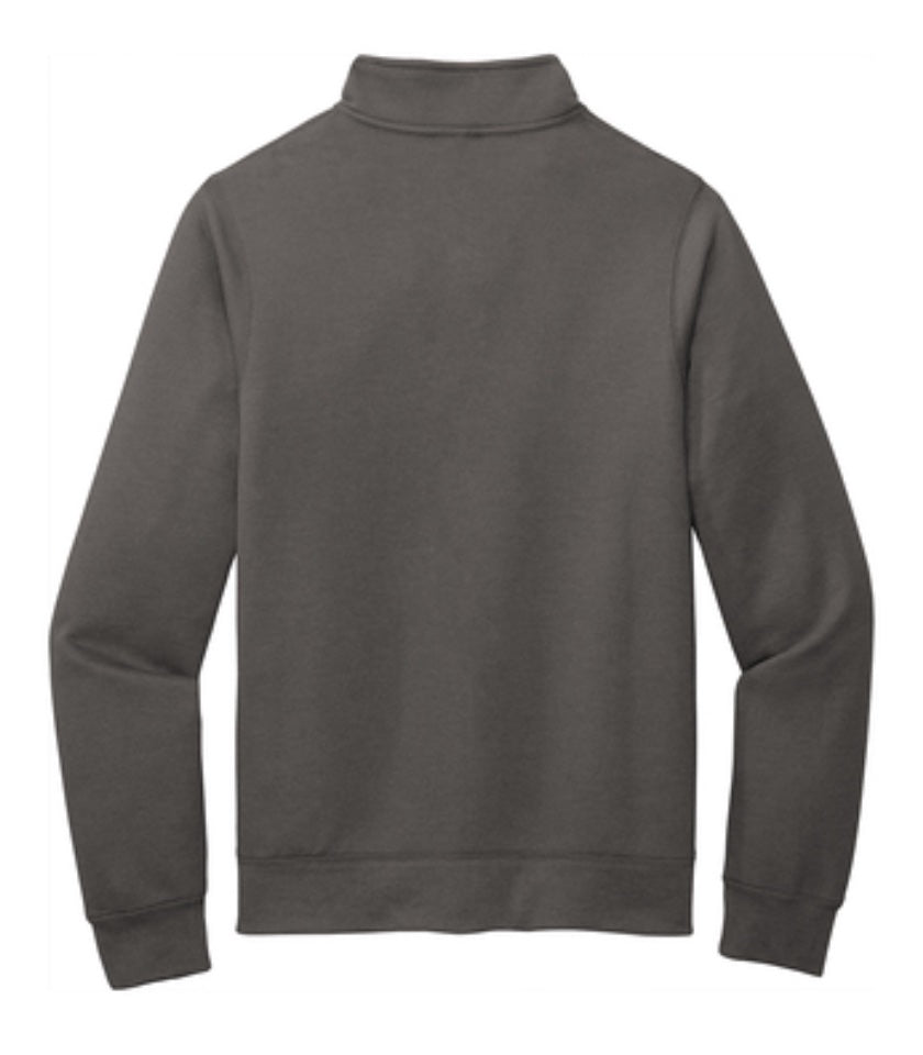 🐑Mens - Embroidered - Cadet Full Zip Sweatshirt - Charcoal