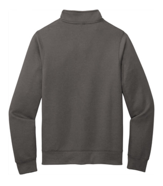 🐑Mens - Embroidered - Cadet Full Zip Sweatshirt - Charcoal