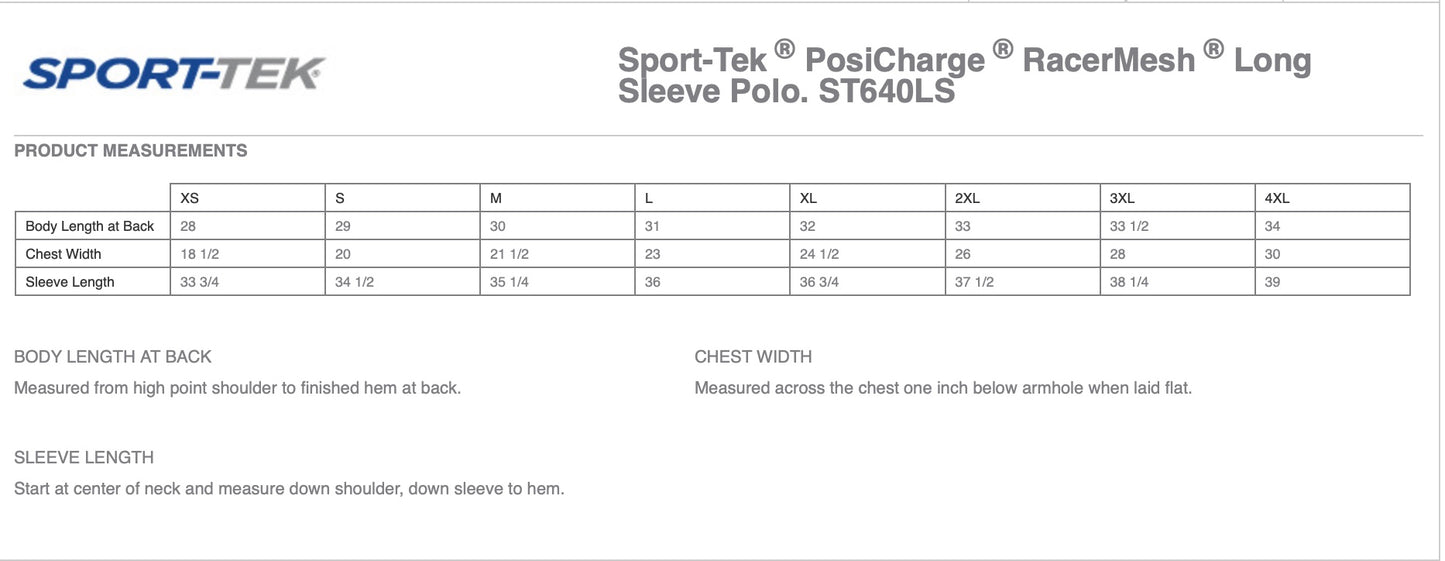 šMens - Embroidered - 100% Polyester Mesh L/S Polo - Navy