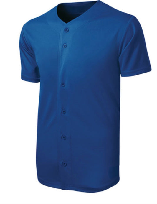 ⚾️Mens - 100% Polyester Baseball Jersey - Medium - Royal