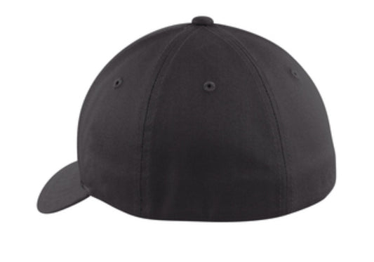 🎩6-Panel Flex Fit Port Authority - Structured - Embroidered - Black