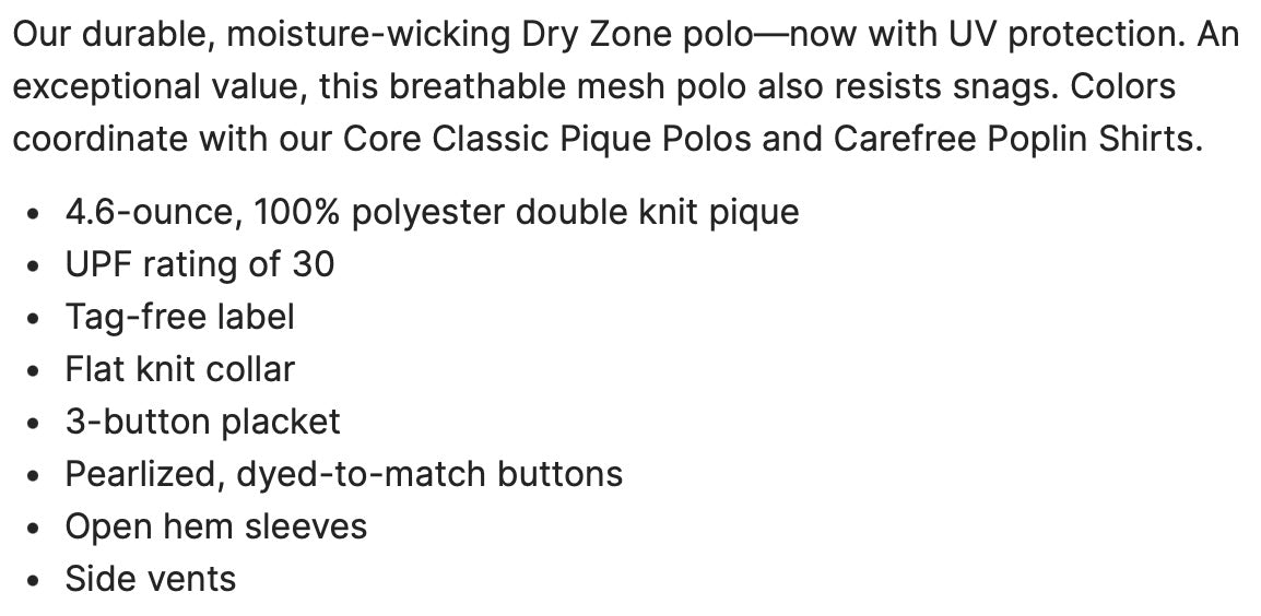 🛒 DeCA 100% Polyester Polos - Mens/Ladies - Multiple NEW Colors/5-Pack