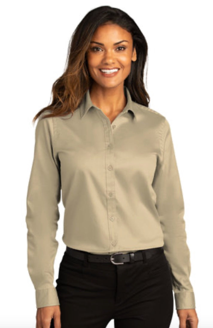 🛒 DeCA Ladies - Long Sleeve SuperPro React™ Twill Shirt - Multiple Colors/5 Pack