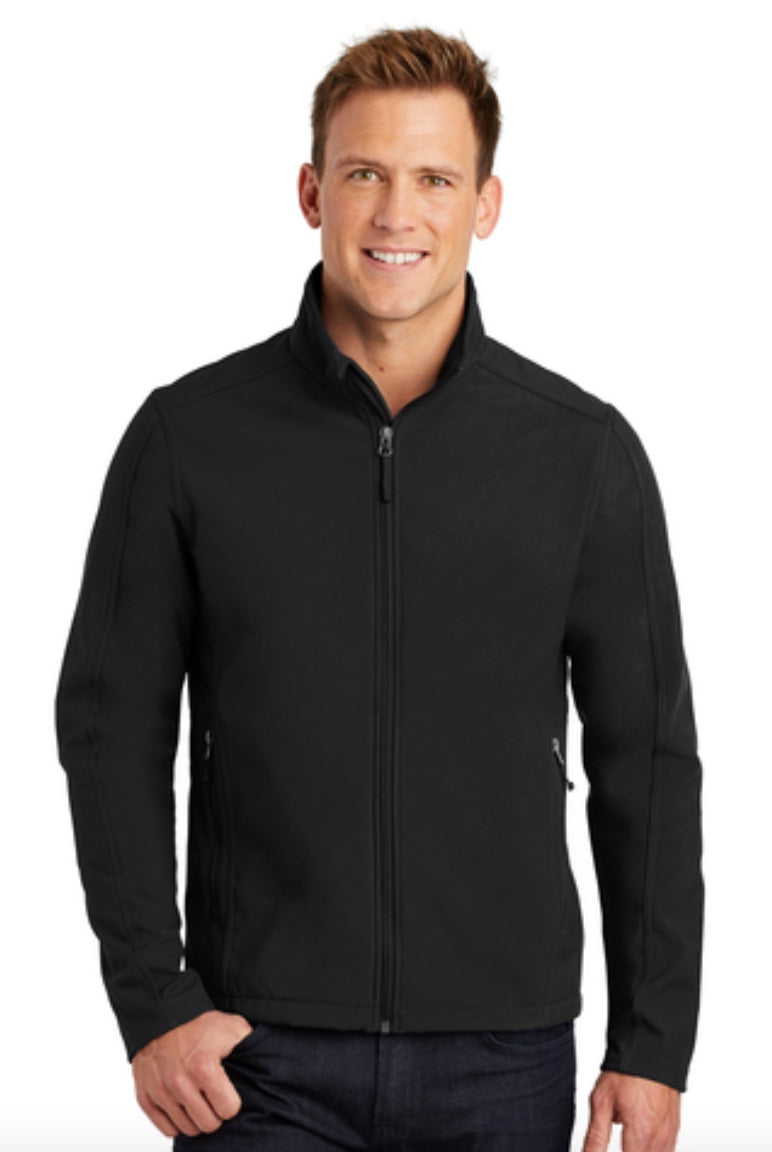 🧥Mens - Embroidered - Port Authority Core Soft Shell  - Black