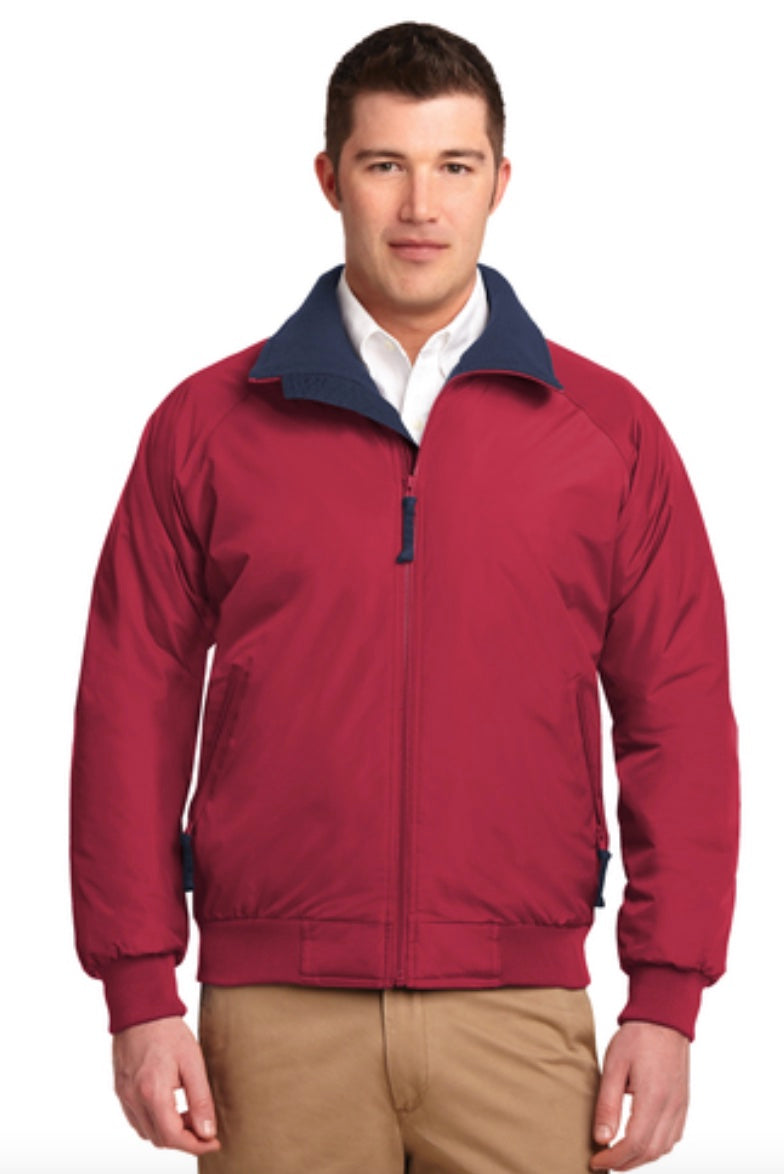 🧥Mens - Embroidered - Port Authority Challenger Winter Jacket - Red/Navy