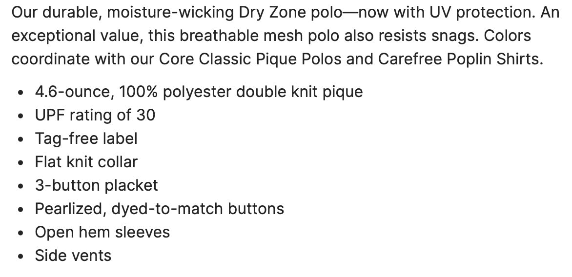 🛒 DeCA 100% Polyester Polos - Mens/Ladies - Multiple NEW Colors/5-Pack