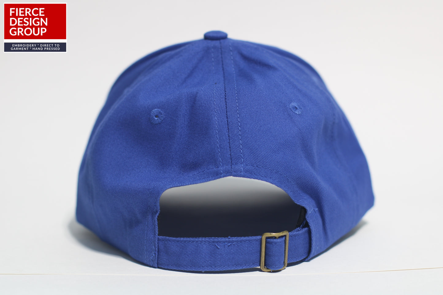 🧢Royal Blue 6-Panel Unstructured Cap - Embroidered
