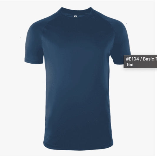 🚨Wholesale - Unisex/T-Shirt - 100% Polyester - Large - Navy