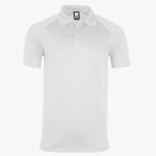 👕Mens - Embroidered - 100% Polyester Polo - White