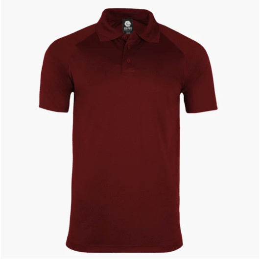👕Mens - Embroidered - 100% Polyester Polo - Cardinal