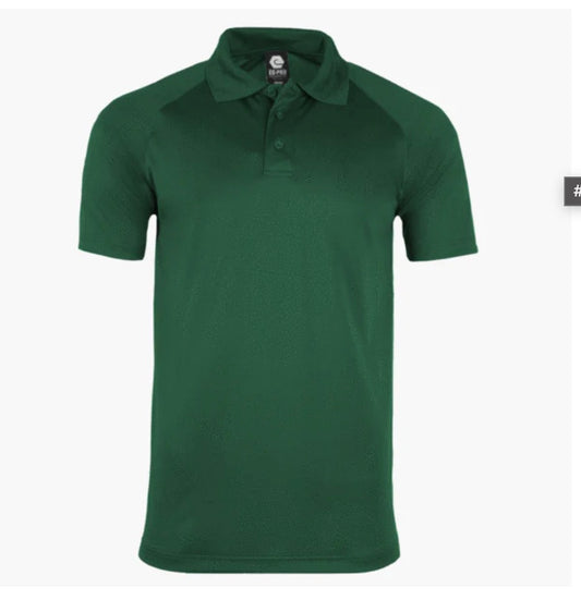 👕Mens - Embroidered - 100% Polyester Polo - Forest Green