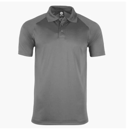 👕Mens - Embroidered - 100% Polyester Polo - Graphite