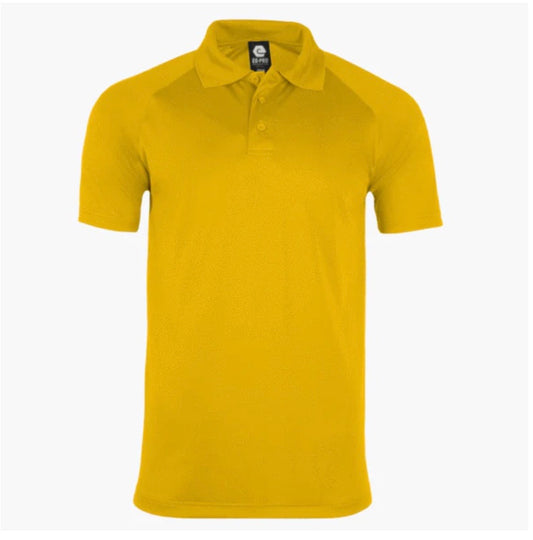 👕Mens - Embroidered - 100% Polyester Polo - Maize/Yellow