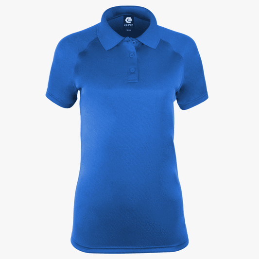 👕Ladies - Embroidered - 100% Polyester Polo - Royal