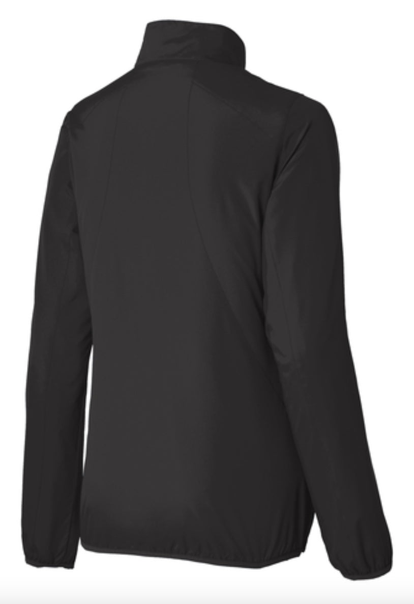 🧥Ladies - Embroidered - Port Zephyr Full-Zip Jacket - Black