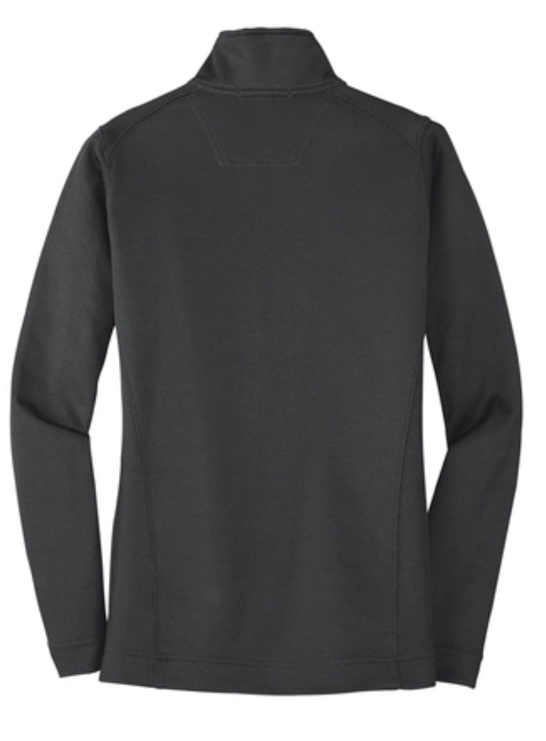 🧥Ladies - Embroidered - Port Vertical Texture Full-Zip Jacket - Iron Grey