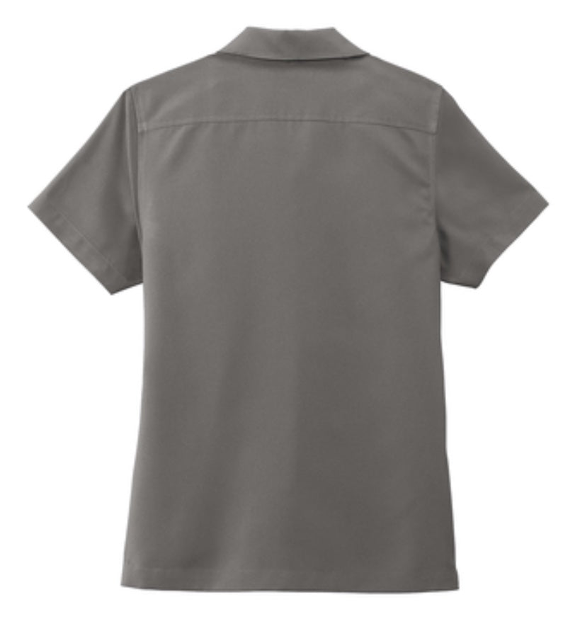 👕Ladies - Embroidered - Camp/Staff Short Sleeve Shirt - Graphite