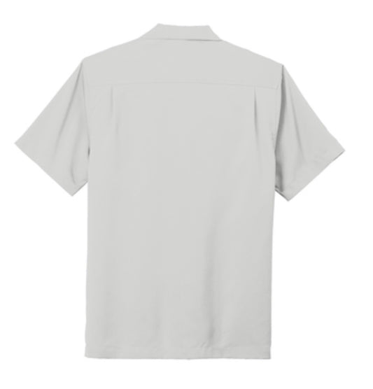 👕Mens - Embroidered - Camp/Staff Short Sleeve Shirt - Silver