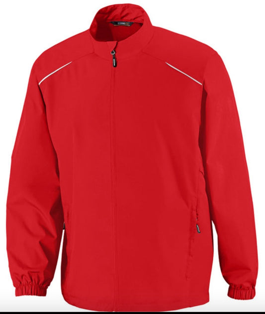 🧥Mens - Embroidered - Core 365 Techno Lite Motivate Unlined Lightweight Jacket- Red
