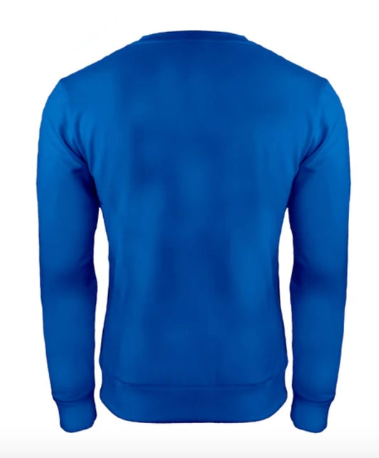 🐑Unisex - Embroidered - 100% Polyester Sweatshirt - Royal