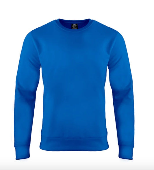🐑Unisex - Embroidered - 100% Polyester Sweatshirt - Royal
